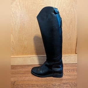 Black Leather Riding Boots